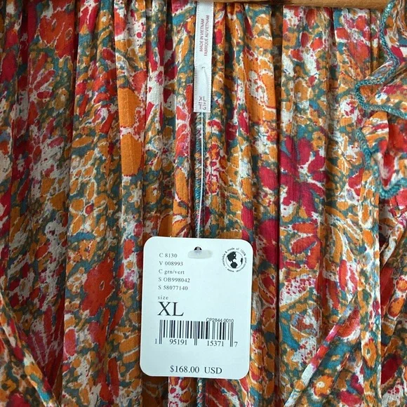 NWT Free People Feelin' Groovy Maxi Dress NO LINER Women's Size XL - Picture 7 of 9